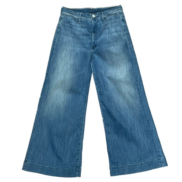 MOTHER Blue Wide-Leg Jeans - Picture 15 of 15